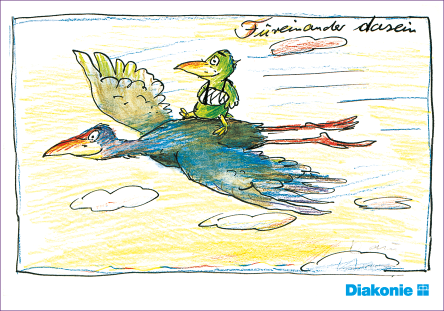 Postkarte »Füreinander da sein« 616108020